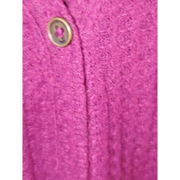 Maurices Women's Button Front Raw Hem Long Sleeved Waffle Weave Top Size L - Picture 4 of 10